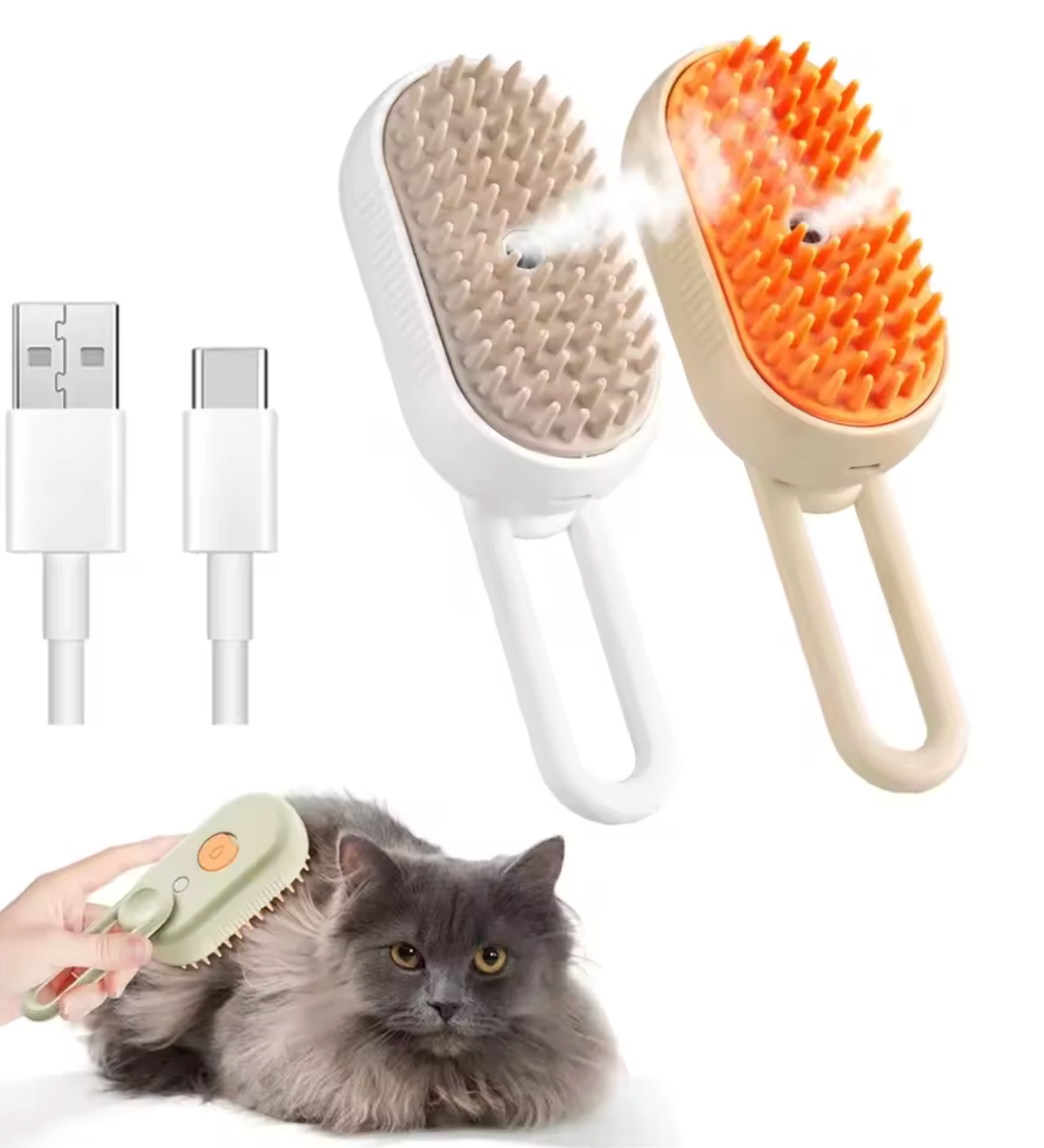 Cepillo "Mimo" a Vapor: El Spa Anti-Estrés para tu Lomito y Michi.