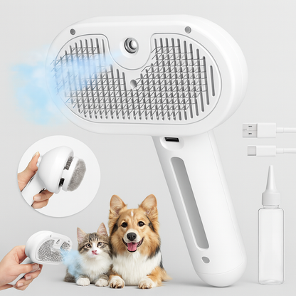Cepillo "Mimo" a Vapor TuLomito: Terapia Anti-Estrés, Hidratación y Adiós Pelos Sueltos.