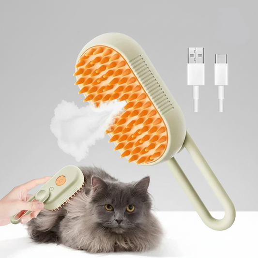 Cepillo "Mimo" a Vapor: El Spa Anti-Estrés para tu Lomito y Michi.